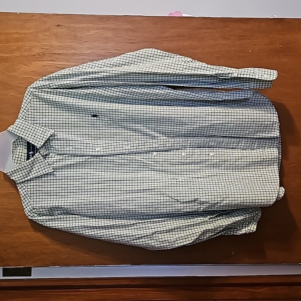 Ralph Lauren Classic Fit  Cut Mens Plaid Buttondown Shirt - Picture 3 of 6